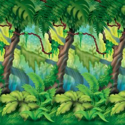 Backdrop Jungle Trees Scene Setter