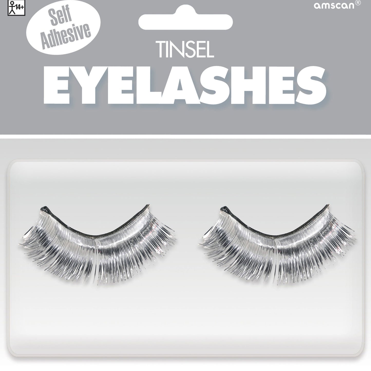 Tinsel Eyelashes - Silver