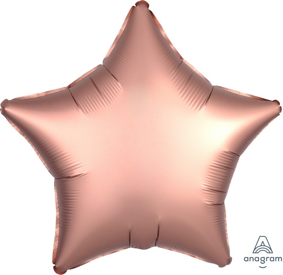 45cm Standard XL Satin Luxe Rose Copper Star