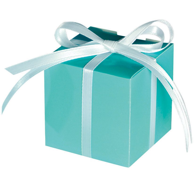 Mega Pack Paper Favor Boxes - Robin's-egg Blue (Ribbon not Included)