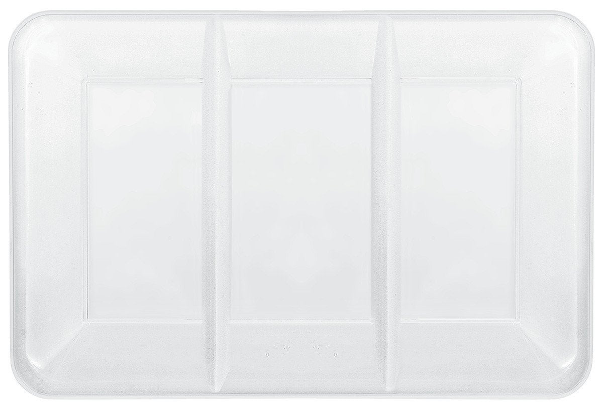 Compartment Tray White - Plastic