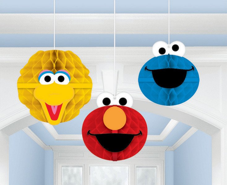 Sesame Street Honeycomb Hanging Decorations