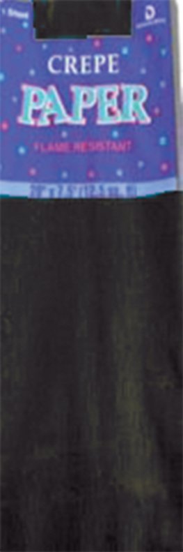 Crepe Paper Folds - Jet Black