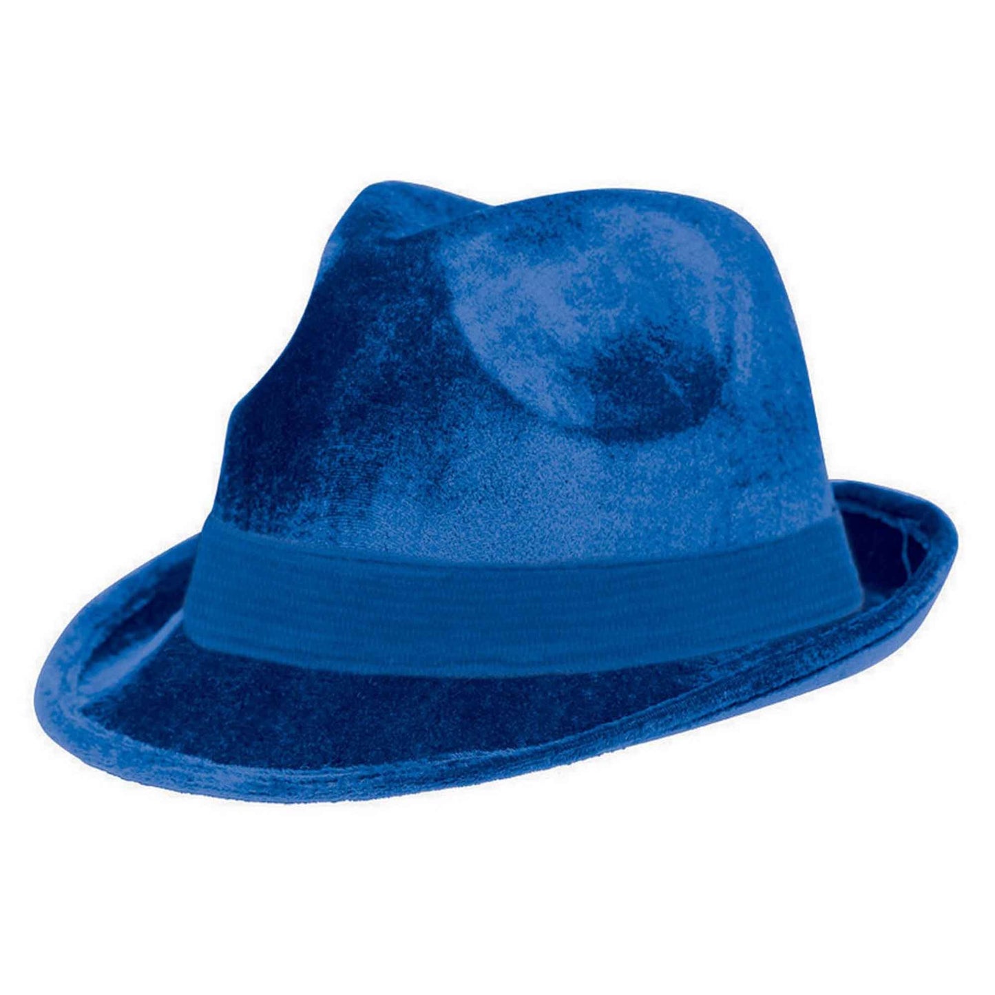 Fedora Velour Hat - Blue
