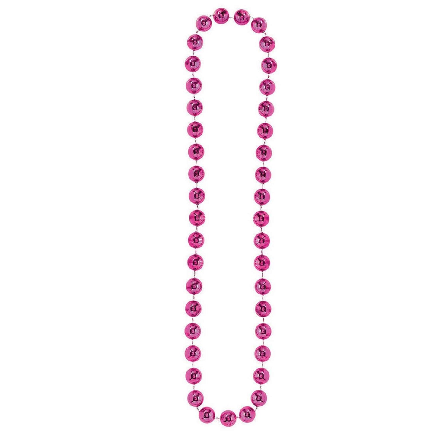 Jumbo Ball Bead Necklace - Pink