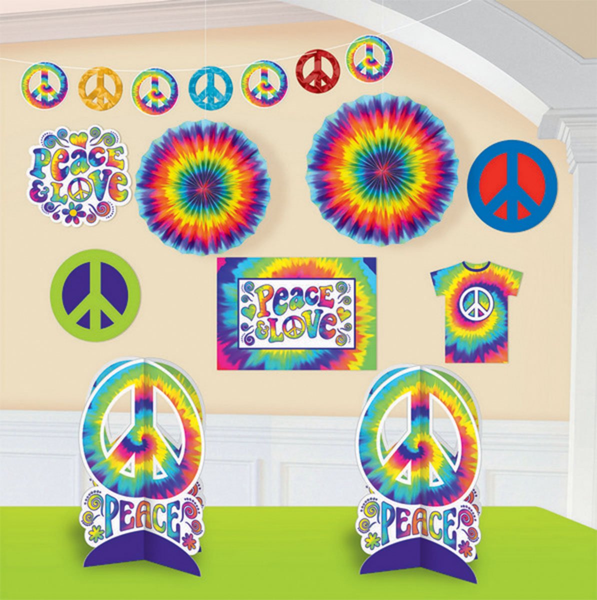 Feeling Groovy Room Decorations Kit