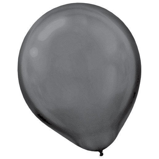 Latex Balloons Pearl 30cm 15CT Black