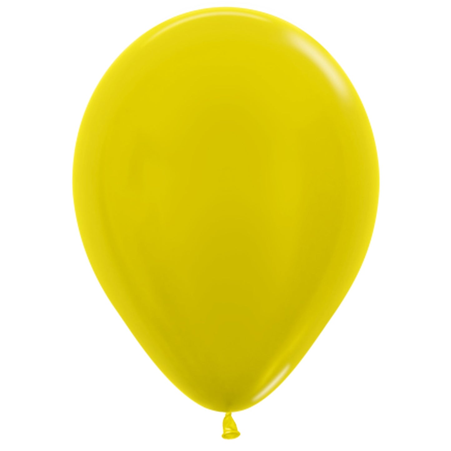 Sempertex 30cm Metallic Yellow Latex Balloons 520, 100PK