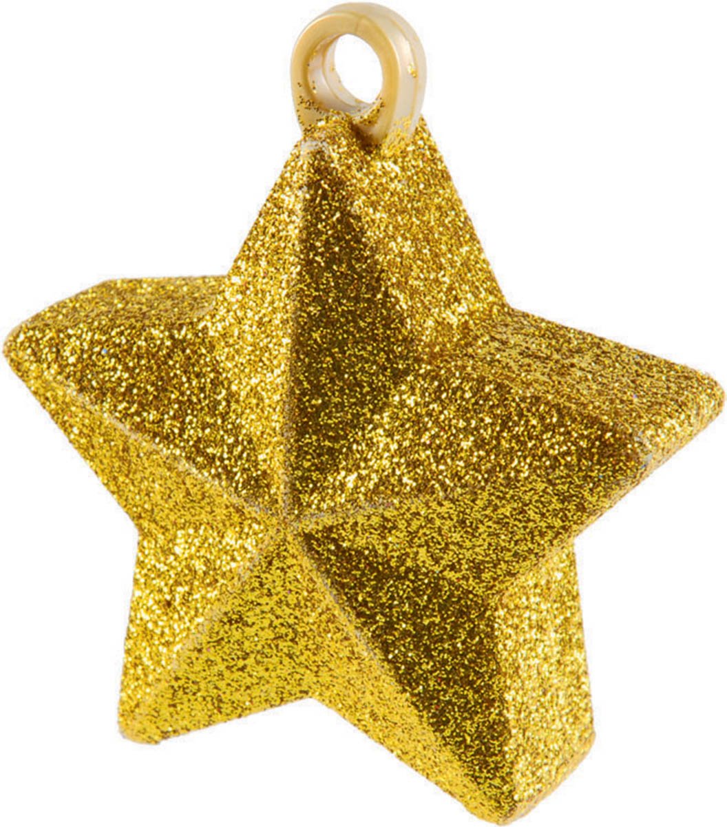 Star Balloon Weight - Gold Glitter