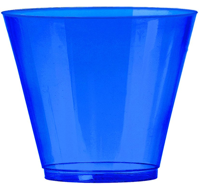 Big Party Pack 266ml Plastic Tumblers Bright Royal Blue