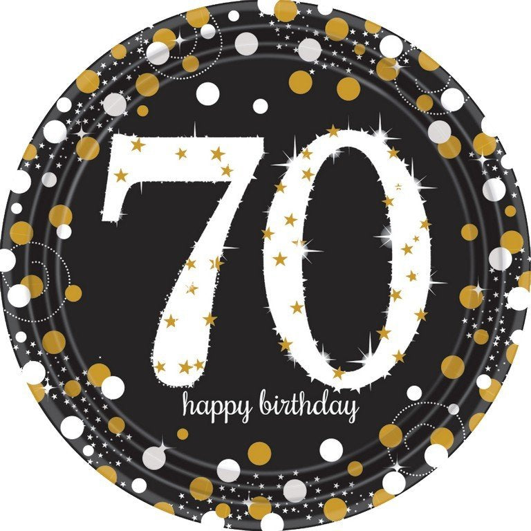 Sparkling Celebration 70 23cm Prismatic Paper Plates