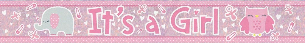 Banner Holographic It's a Girl