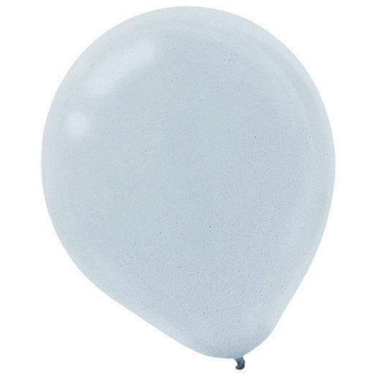 Latex Balloons Pearl 30cm 15CT Silver