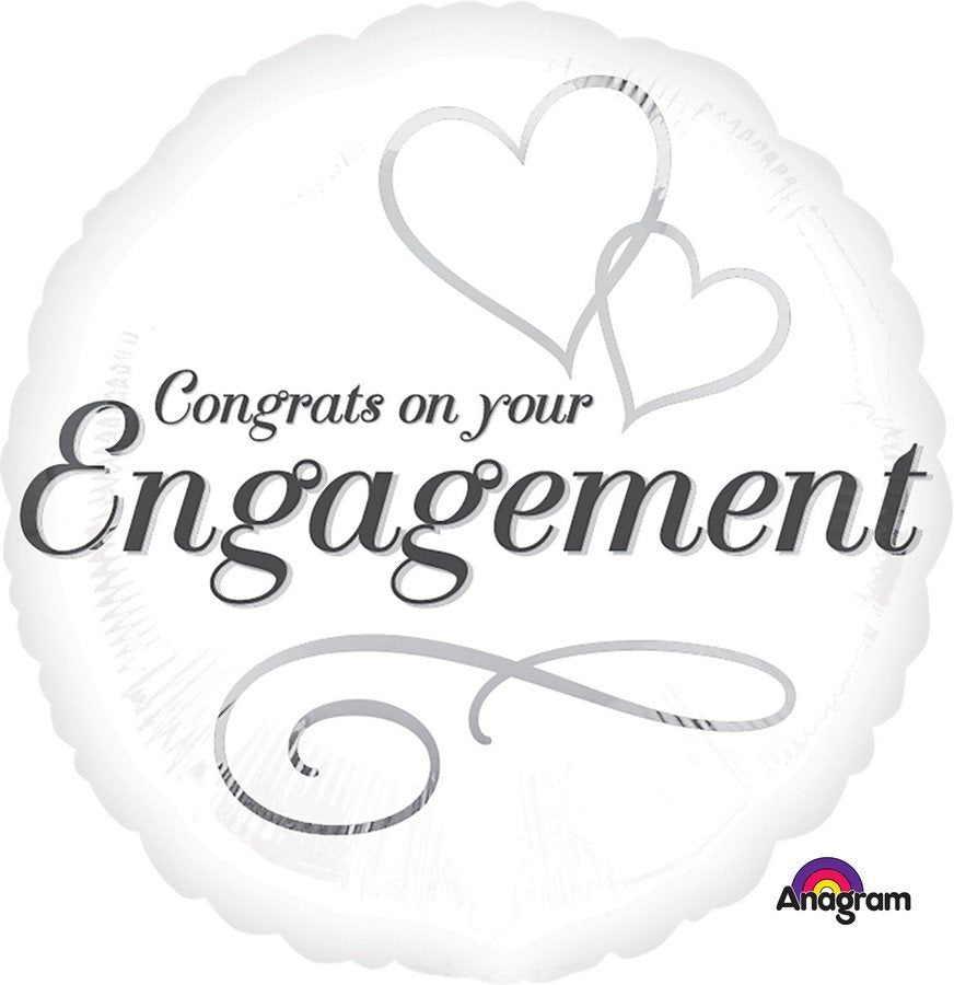 45cm Standard XL Two Hearts Engagement