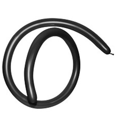 Sempertex 160T Fashion Black Modelling Latex Balloons 080, 50PK