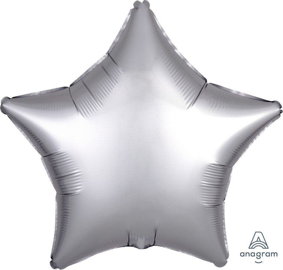 45cm Standard XL Satin Luxe Platinum Star