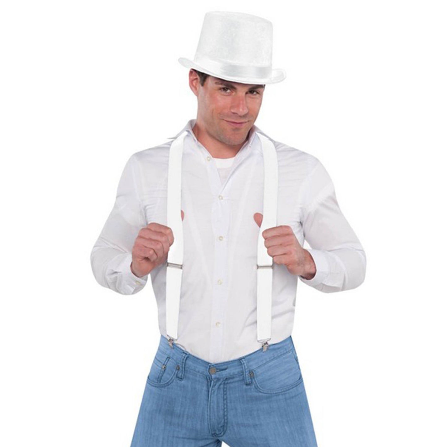 Suspenders - White