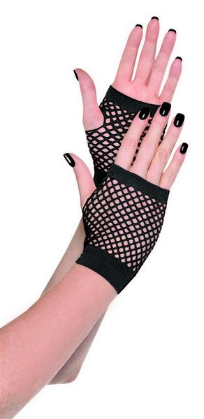 Fishnet Gloves Short - Black