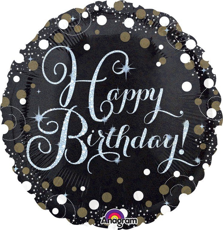 45cm Standard Holographic Sparkling Birthday