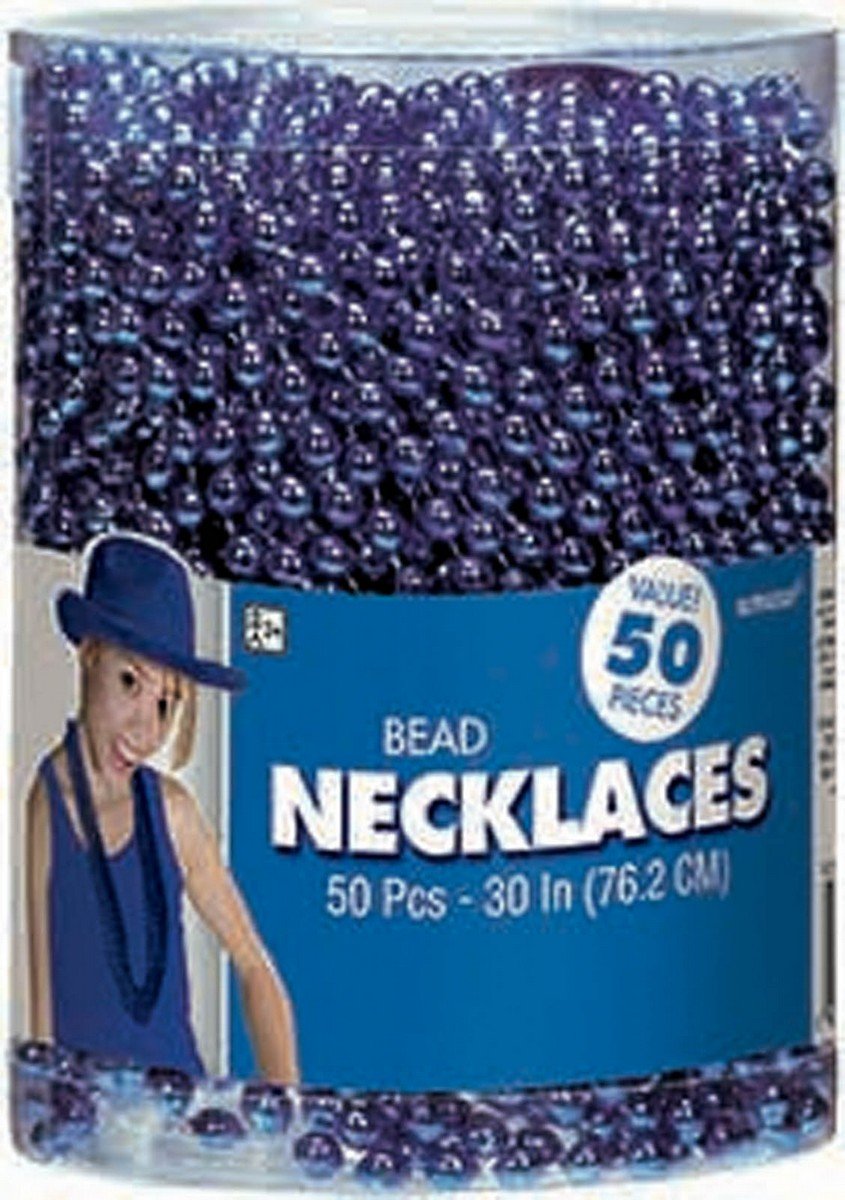 Bead Necklaces 50pcs - Blue