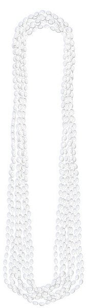 Metallic Necklace - White