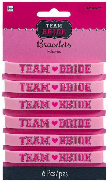 Team Bride Rubber Bracelets