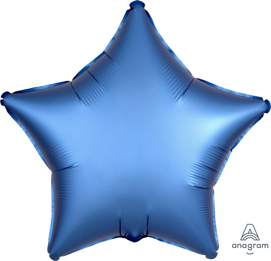 45cm Standard XL Satin Luxe Azure Star