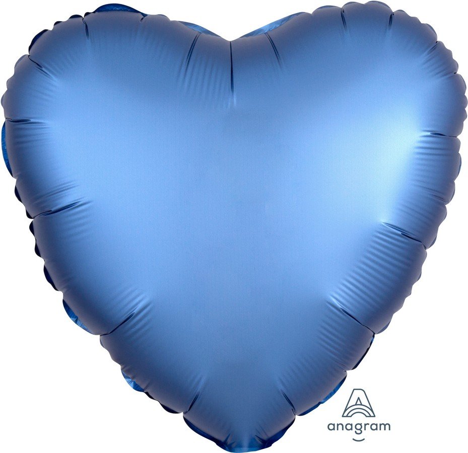 45cm Standard HX Satin Luxe Azure Heart