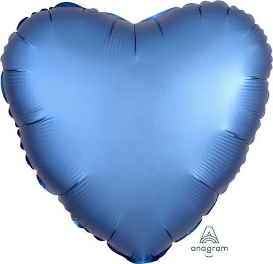 45cm Standard HX Satin Luxe Azure Heart