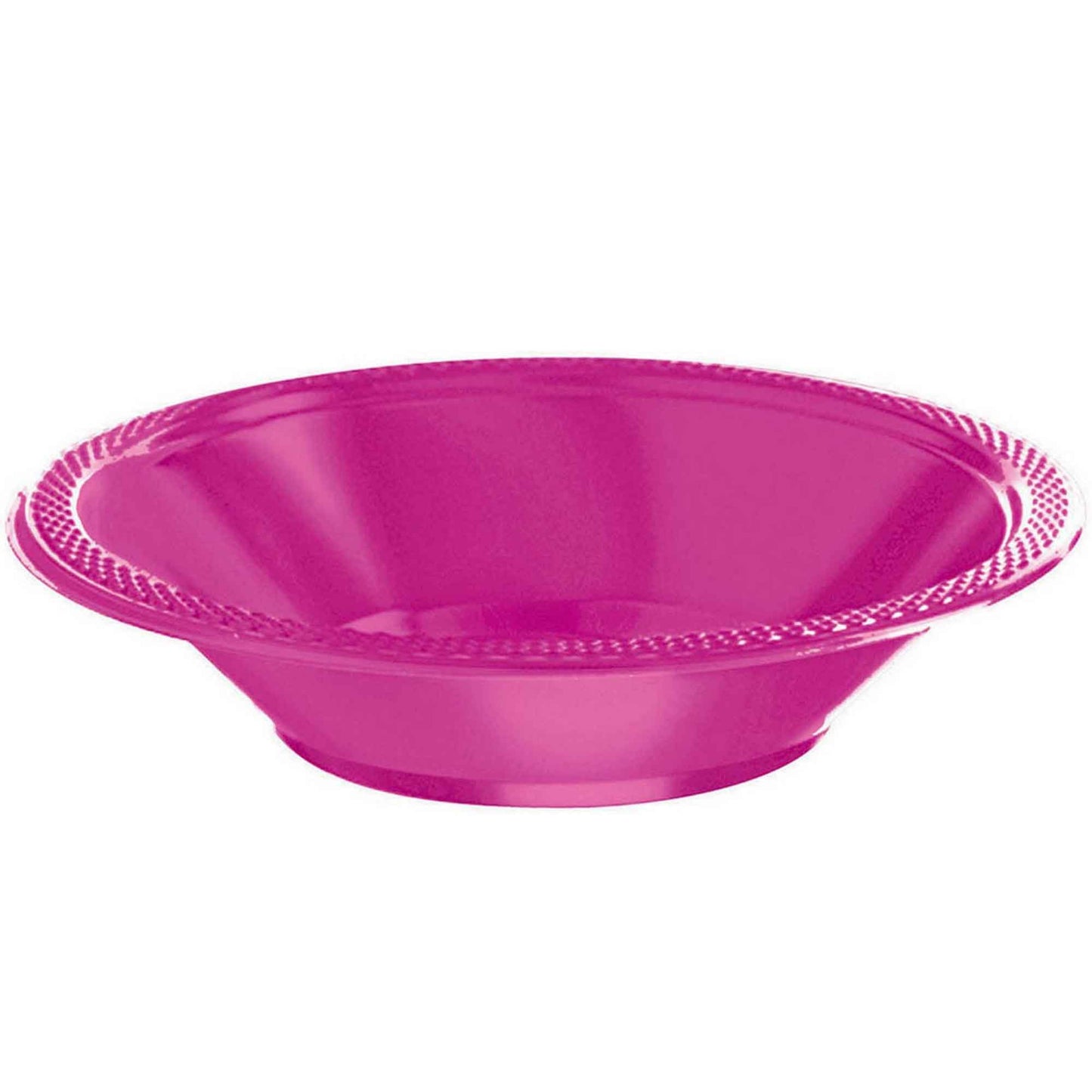 Premium Plastic Bowls 355ml 20 Pack - Magenta