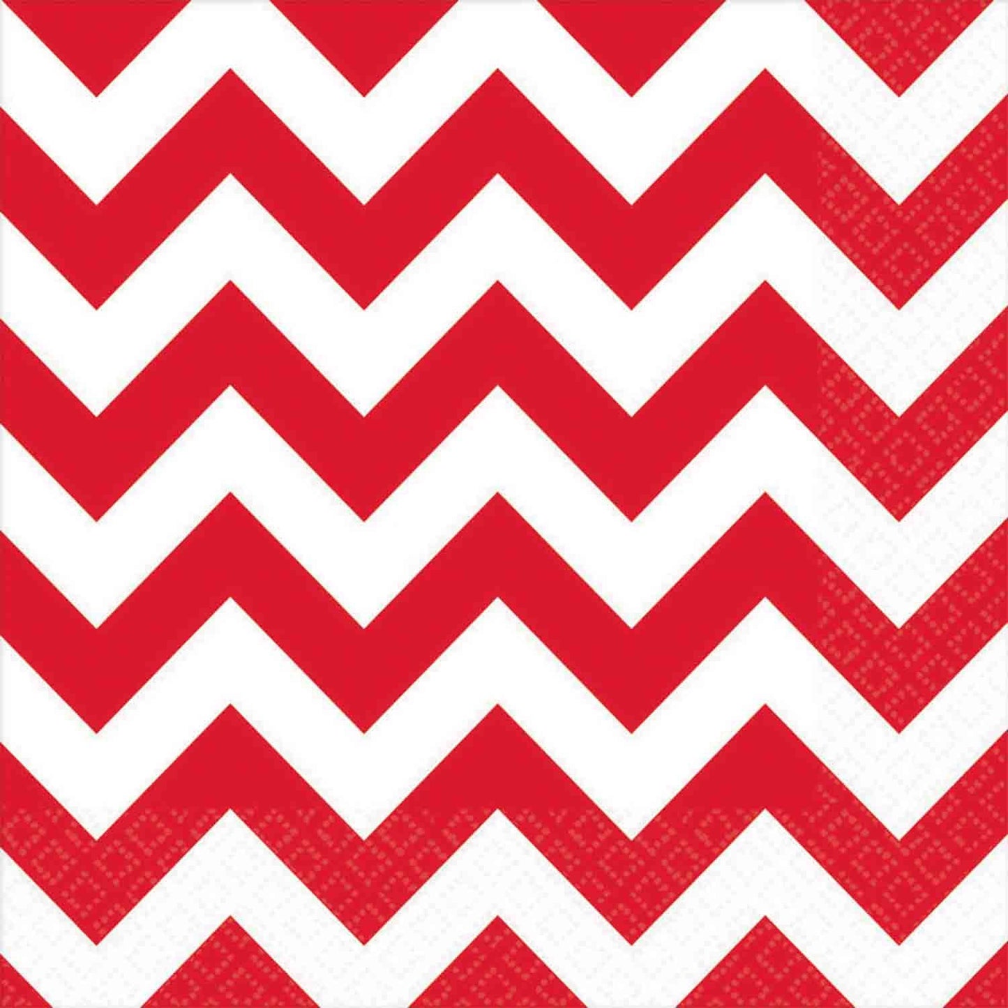 Chevron Lunch Napkins Apple Red