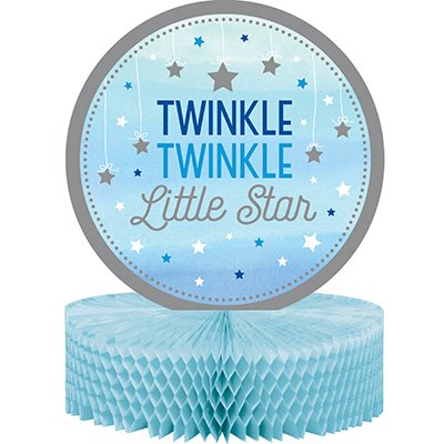 One Little Star Boy Centrepiece Honeycomb Twinkle Twinkle Little Star 30cm x 22cm