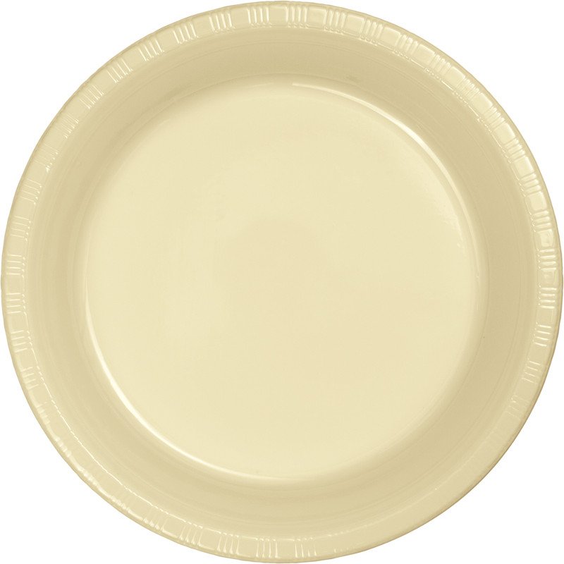 Ivory Dinner Plates Paper 23cm