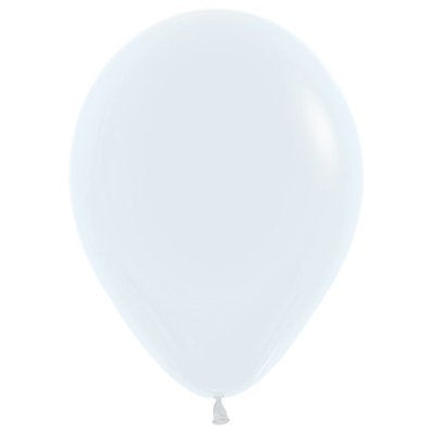 Sempertex 30cm Fashion White Latex Balloons 005, 100PK