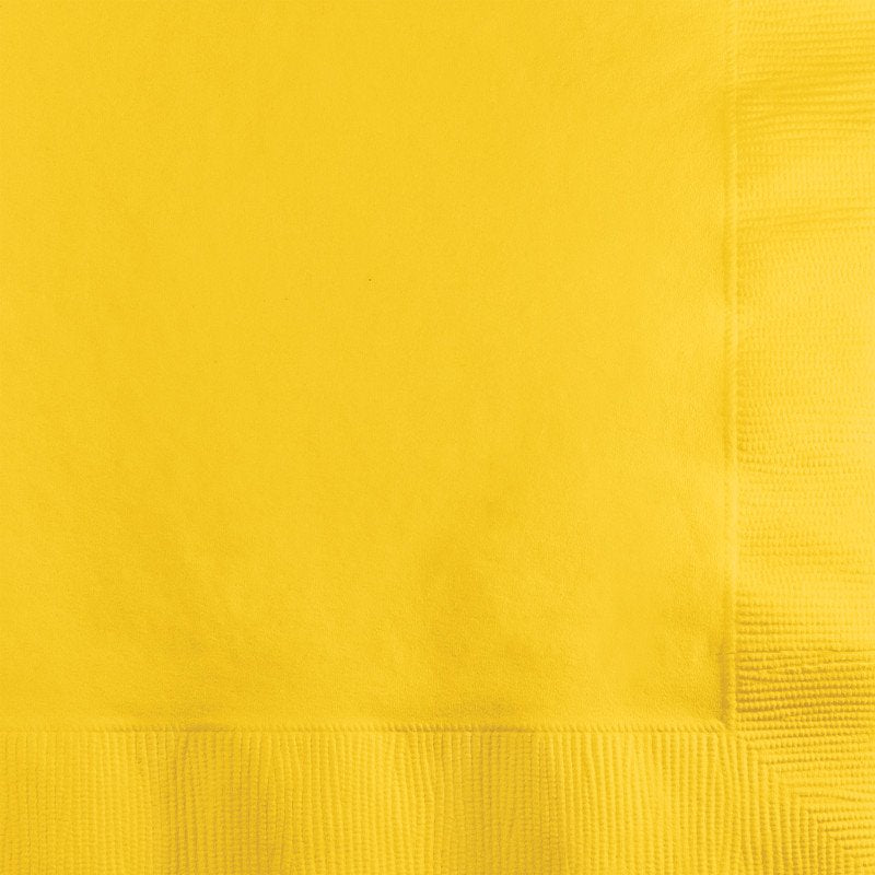 School Bus Yellow Lunch Napkins