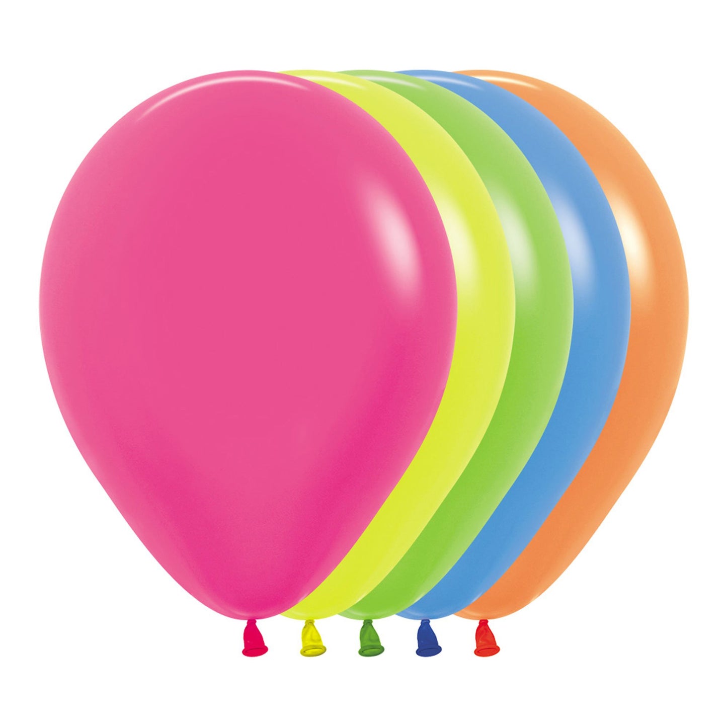Sempertex 30cm Neon Assorted Latex Balloons, 100PK