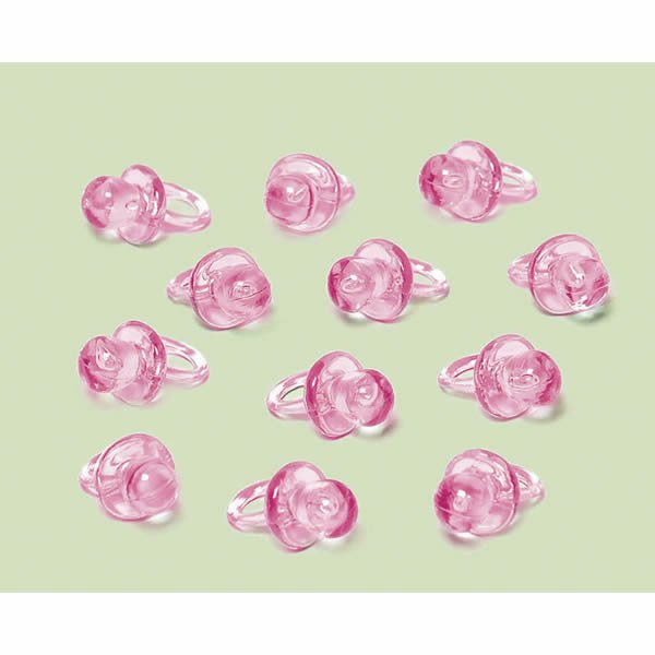 Mini Pacifiers Pink Favors