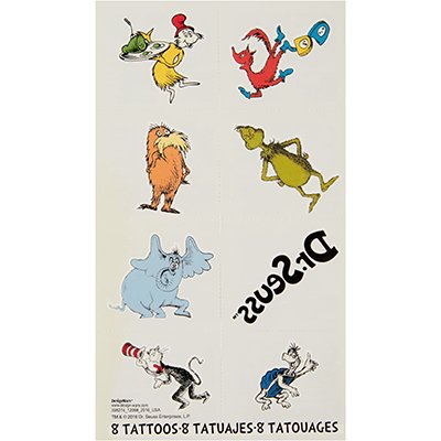 Dr.Seuss Tattoo Favor