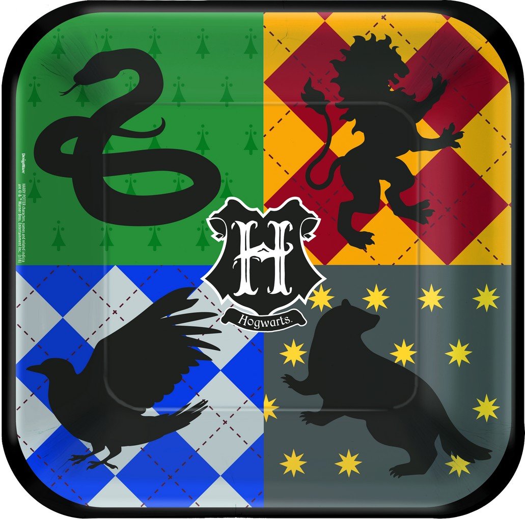 Harry Potter 23cm Square Paper Plates