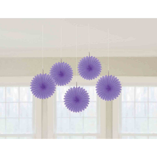 Mini Fan Decorations - New Purple