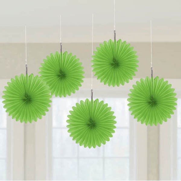 Mini Fan Decorations - Kiwi