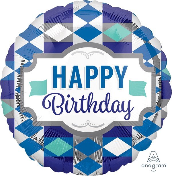 45cm Standard HX Happy Birthday Tie Pattern