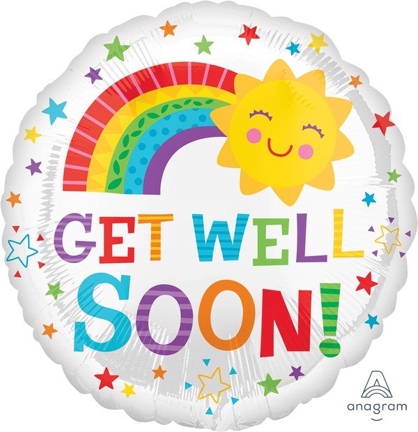 45cm Standard HX Get Well Happy Sun