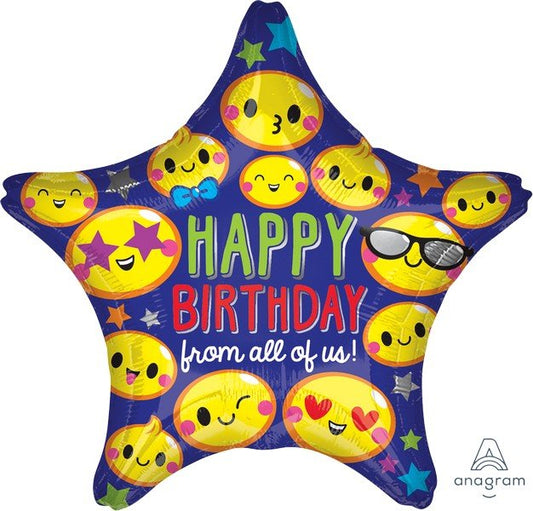 45cm Standard XL Happy Birthday From All Of Us Star