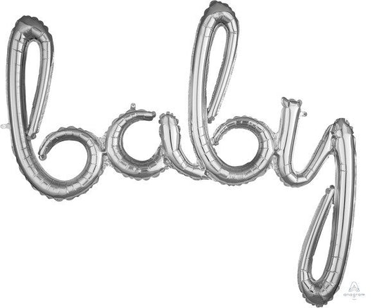CI: Script Phrase baby Silver