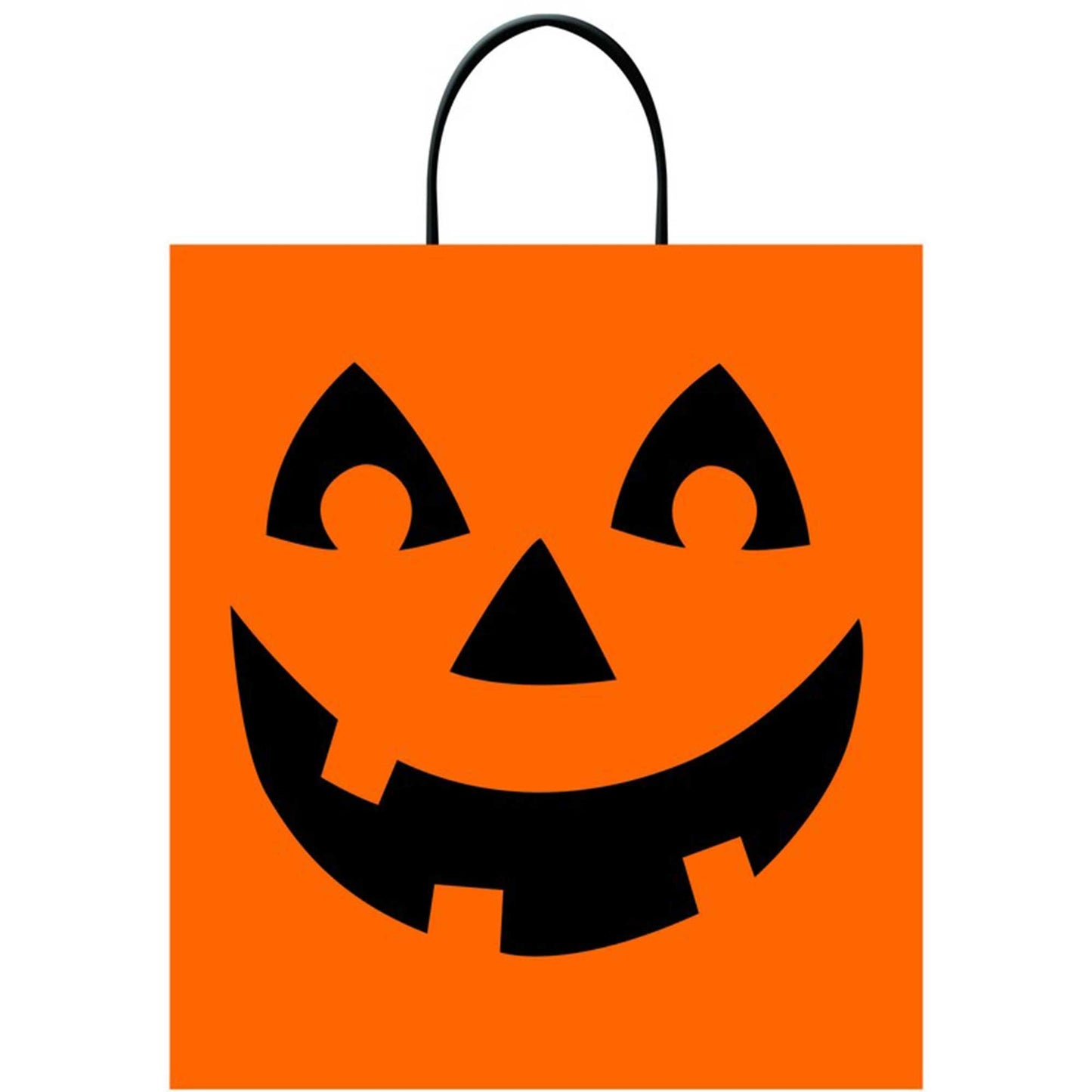Jack-O'-Lantern Deluxe Treat Loot Bag Plastic