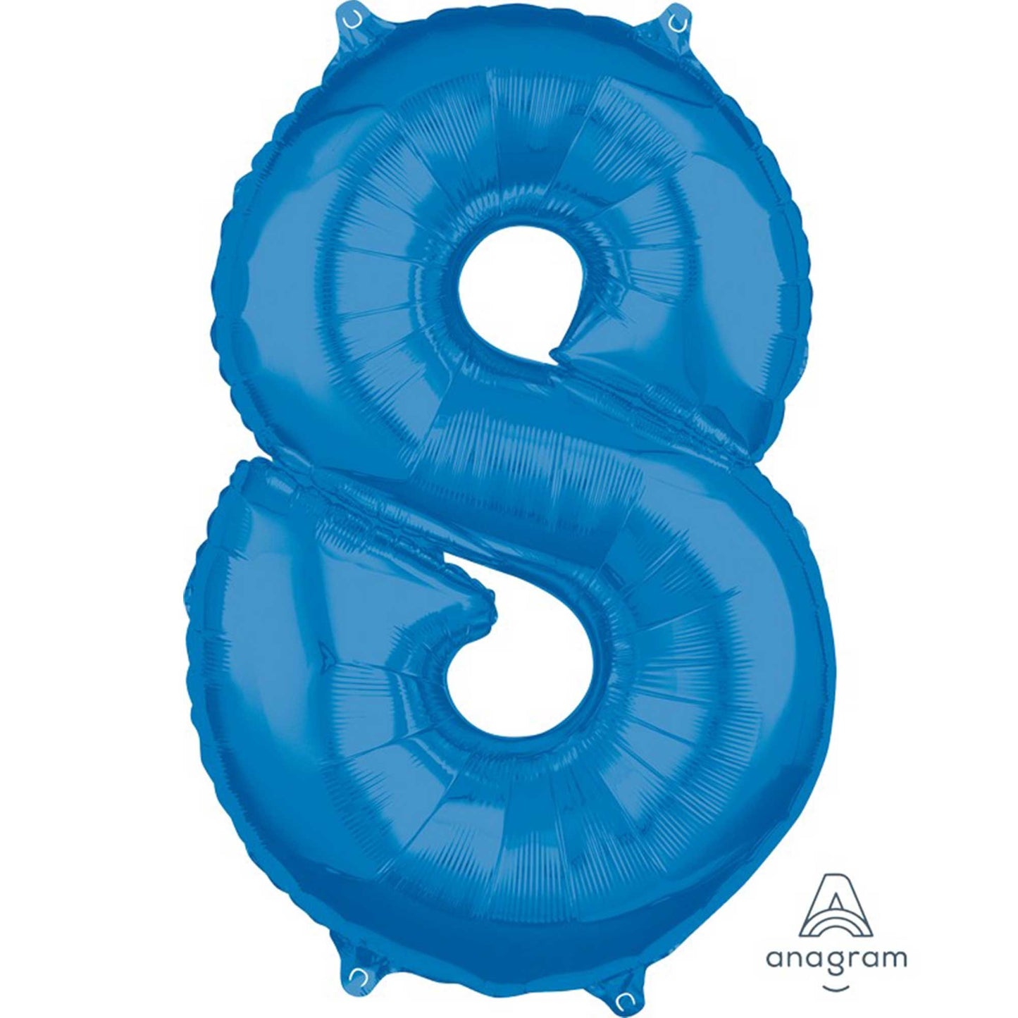 Mid-Size Shape Blue Numeral 8.