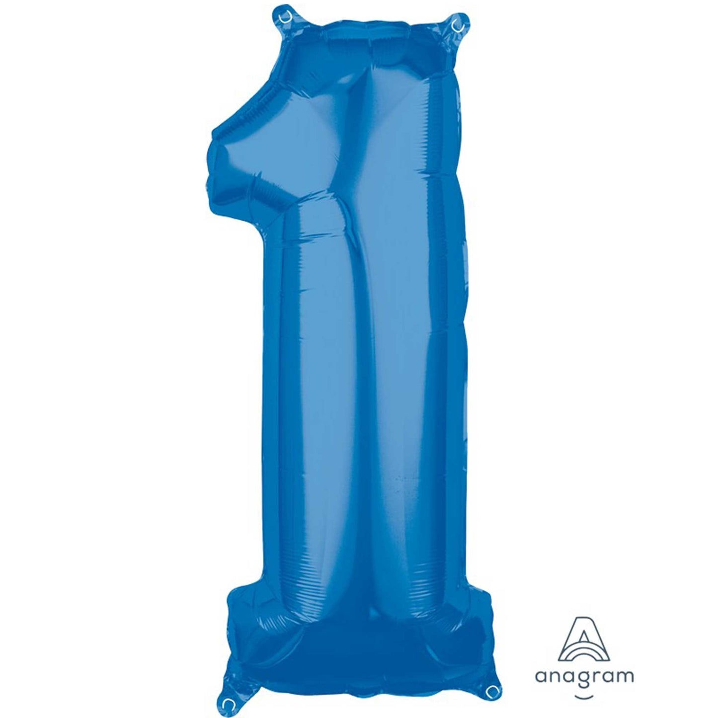 Mid-Size Shape Blue Numeral 1.