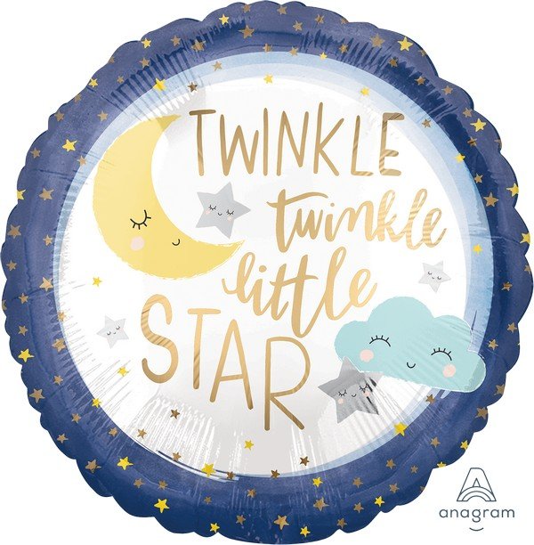 45cm Standard Satin XL Twinkle Twinkle Little Star