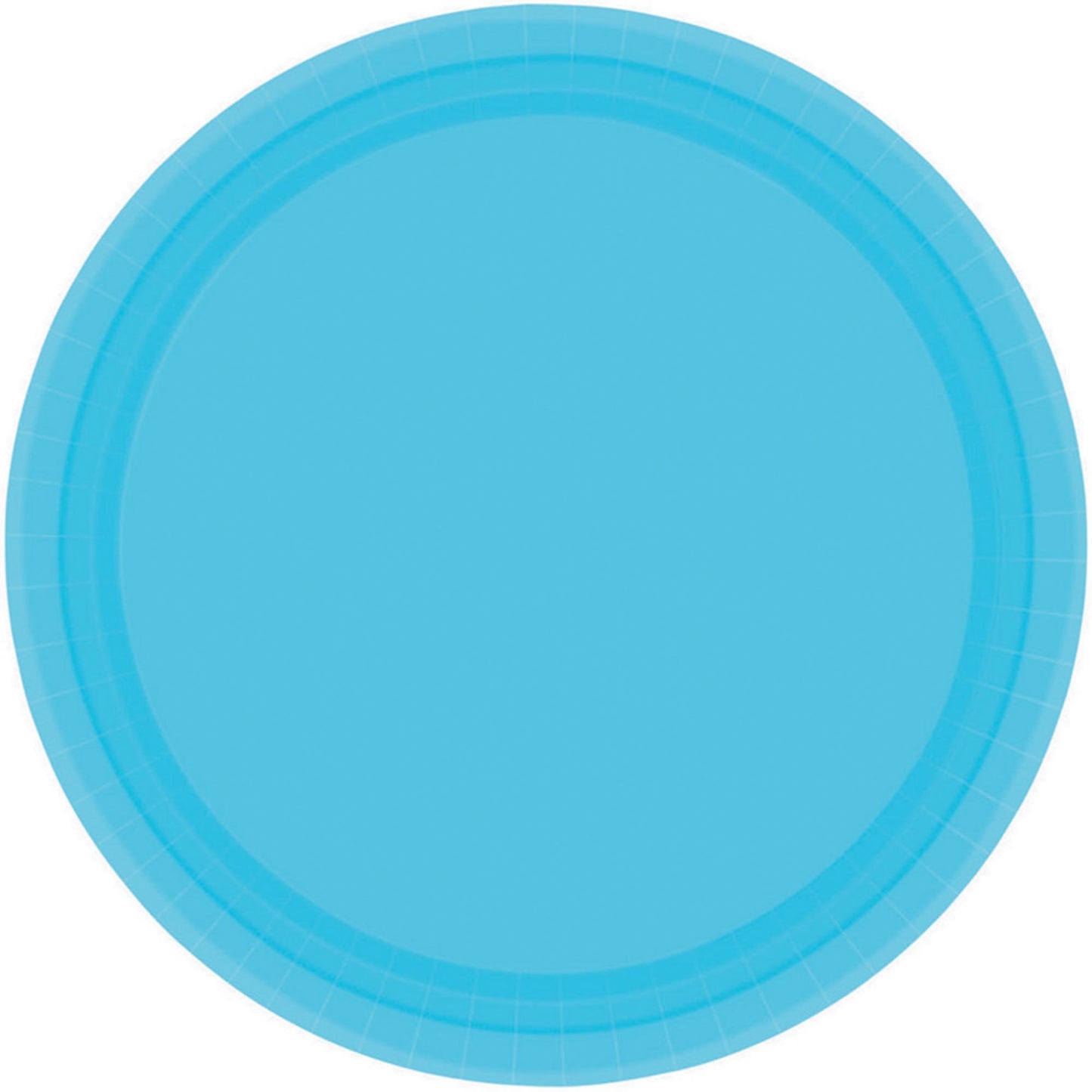 Paper Plates 17cm Round 20CT - Caribbean Blue